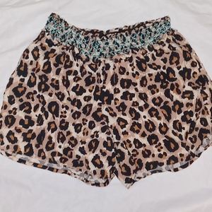Justice Girl's Cheetah Print Shorts.